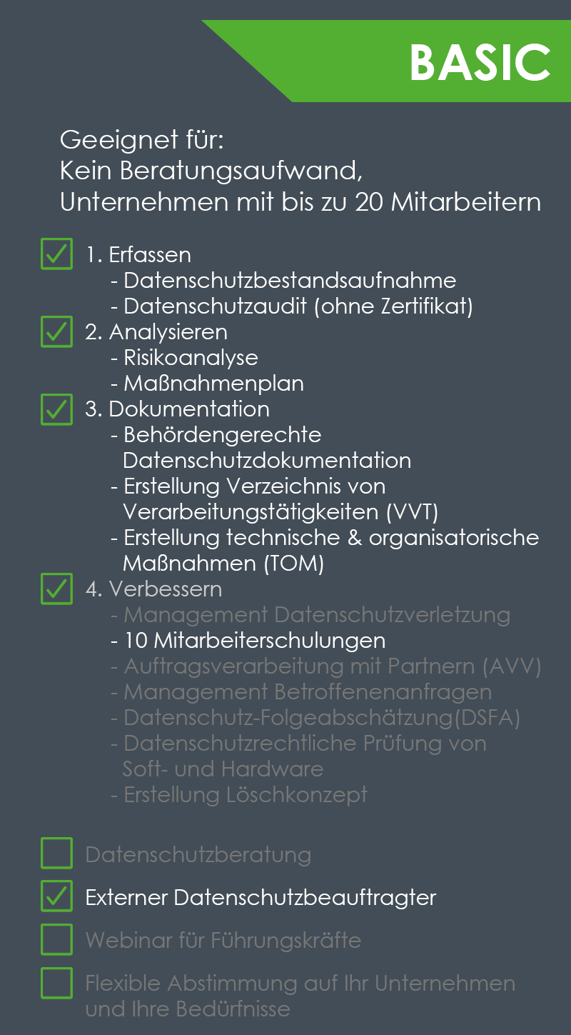 Angebot Basic