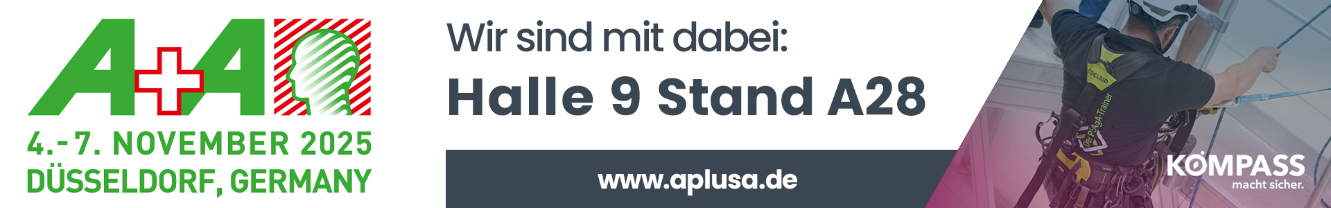 Banner zur A+A-Messe